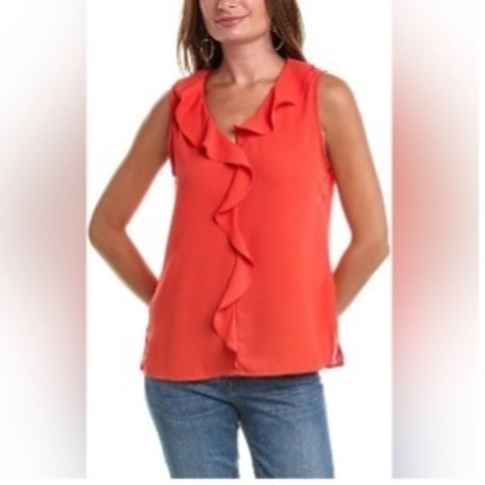 Princess Vera Wang‎ Sleeveless Lightweight Coral Top Sz L